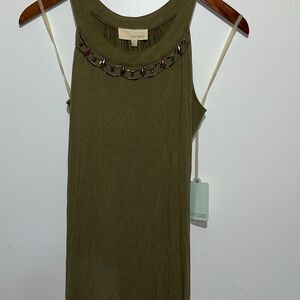 Dept 222 Women's Green Gypsy Soul Embellished Sleeveless Maxi Dress Size PS NWT